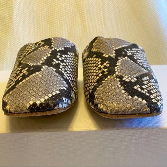 Bells & Becks snake skin leather slide on loafers made in Italy size 36 or 5.5 - Picture 4 of 9